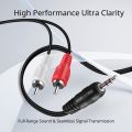 2RC TO 3.5mm AUX Cable Audio Cable Subwoofer Cable 3.5mm to RCA Audio Cable Headphone Jack Plug. 