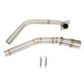 Motorcycle Modification Exhaust Middle Link Pipe for Yamaha YZF R15 MT-15 BT. 