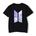 BTS Yet to Come Tshirt KPOP BTS Logo Character Branded T shirt Crew Round Neck Tshirts T-shirt. 