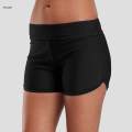 Women Swimsuit Shorts Stretch Solid Trunks Board Shorts Mid Waist Tankini Summer Swim Bottoms Beach. 