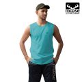 Moose Men’s Tank Top - Angel Blue. 