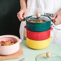 Ceramic Bowl with Lid Noodle, Soup Bowl 850ml. 
