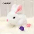 Electric Plush Rabbit Stuffed Bunny Interactive Soft Bunny Toy Mumble Walking Baby Educational Toy. 