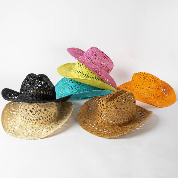Cowboy%20Straw%20Hat%20Handmade%20Hat%20Summer%20Hat%20Outdoor%20Hat%20Beach%20Hat%20-%20Image%202