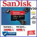 SanDisk Extreme Pro 128GB Micro SD Memory Card 200MB/s UHS-I Card 4K. 