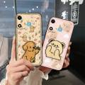 Cloth Patch Cartoon Phone Case For Itel A27/P17 Durable Phone Pouch Fashion Design Embroidery Soft case Cute Full wrap. 