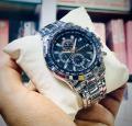 op Trendy Men Wristwatch Stainless Steel Chronograph Man Watch Waterproof Luminous Business Men's Quartz Watches Reloj. 