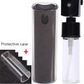 2in1 Microfiber Screen Cleaner Spray Bottle Set Mobile Phone Ipad Computer Microfiber Cloth Wipe Iphone Cleaning Glasses Wipes. 