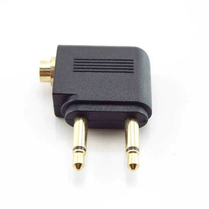 2pcs%203.5mm%20Jack%20Airline%20Airplane%20Earphone%20Headphone%20Headset%20Audio%20Connector%20Plug%20Adapter%20for%20Travel%20Headphone%20-%20Image%203