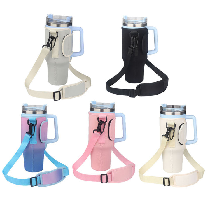 Water%20Bottle%20Carrier%20Bag%20Compatible%20with%2040oz%20Tumbler%20with%20Handle,%20Water%20Bottle%20Holder%20with%20Adjustable%20Shoulder%20Strap%20-%20Image%205