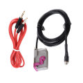 Car RNSE Headunit AUX Adapter with 3.5mm Jack RNS-E AUX-IN Cable Replacement for AUDI A4 A6 A8. 