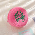 Pink Coin purse Kawaii Birthday cake Plush Storage bag Cartoon Mini bag for Pouch Coin pouch Women's accessories Girls' gift. 