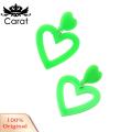 Carat Pendant Earrings 1 Pair Hollow-out Love Heart Dangle Earrings Fashion Candy-col d Acrylic Lightweight Double Heart Drop Earrings Valentine's Day Mother's Day Jewelry Gift Heart Earrings. 