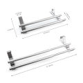 Expandable Double Towel Hanger Over Cabinet Cupboard Doors Stainless Steel Bath Towel Bar Towel Clothes Hanger Towel Rack Holder for Bathroom Kitchen Towel Storage Shelf. 