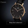 Daniel Wellington Classic Luxury Watch - Black Dial. 