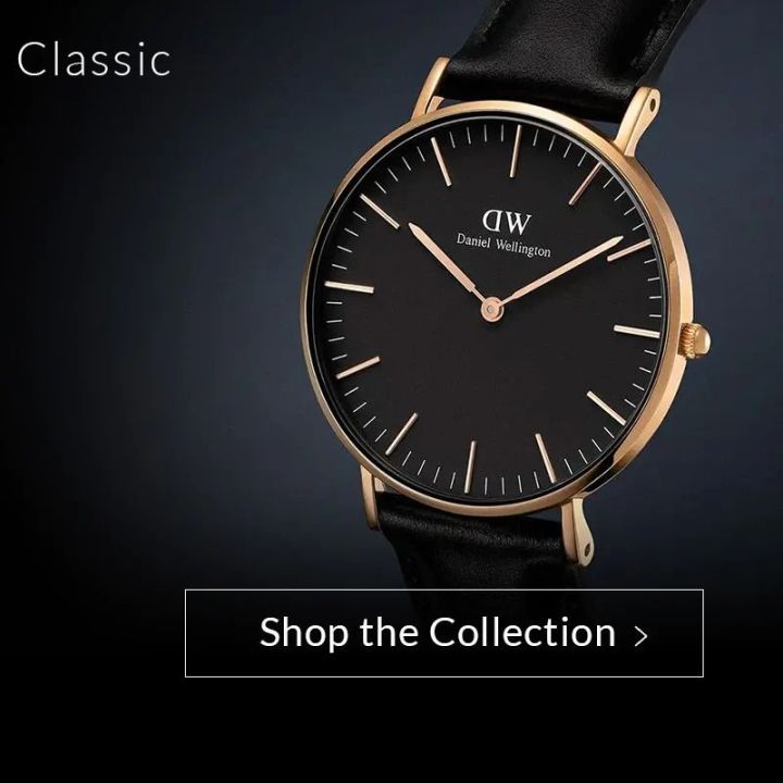 Daniel Wellington Classic Luxury Watch - Black Dial