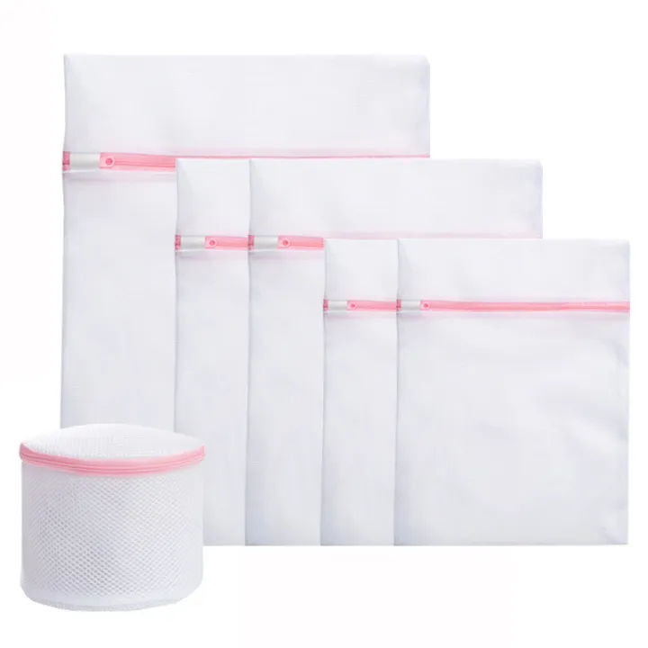 Laundry%20Bag%20Wash%20Bag%20Washing%20Machine%20Bag%20Light%20Pink%20Zipper%20Laundry%20Net%20Fine%20Mesh%20Multi%20Size%20Bathroom%20Accessories%20-%20Image%208