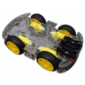 4WD Arduino Car Chassis kit-Transparent chassis kit-Robot Kit 4WD Robot Car Smart Chassis Kit with 4 TT Motor. 