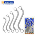 5pcs Topfine S Type Double Ring Wrench Set - 10mm-19mm - Cr-V - TF-170643. 