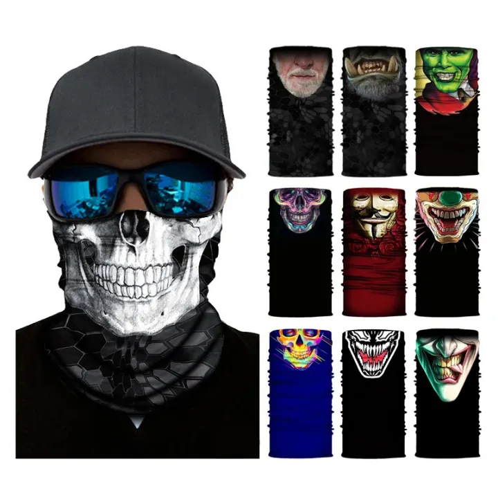ZEBF-Bicycle Bandana Scarf Seamless Tactical Neck Cover Cycling Ski Face Mask Balaclava for Men Motorcycle Hiking Fishing Snowboard