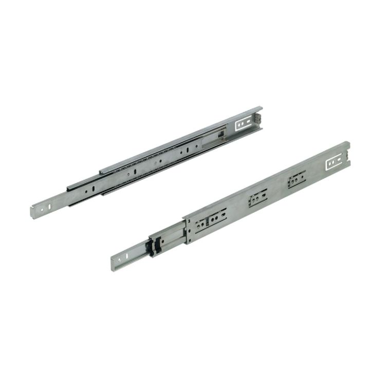 Soft Close Drawer Sliders Track Stainless Steel Drawer Slides Ball Bearing Runners Full Extension Slide Rail 30 kg Loading Capacity