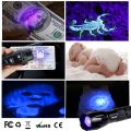 UV Led Flashlight 365nm Ultra Violets Ultraviolet Flashlight Invisible Zoomable Torch for Pet Stains Hunting Marker Checker-UV 365nm. 