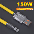 Super Fast Charge 150W 6A Liquid Silicone Cable Type-C Charger Data Cable USB Bold Data Line For Xiaomi Huawei Honor Samsung New. 