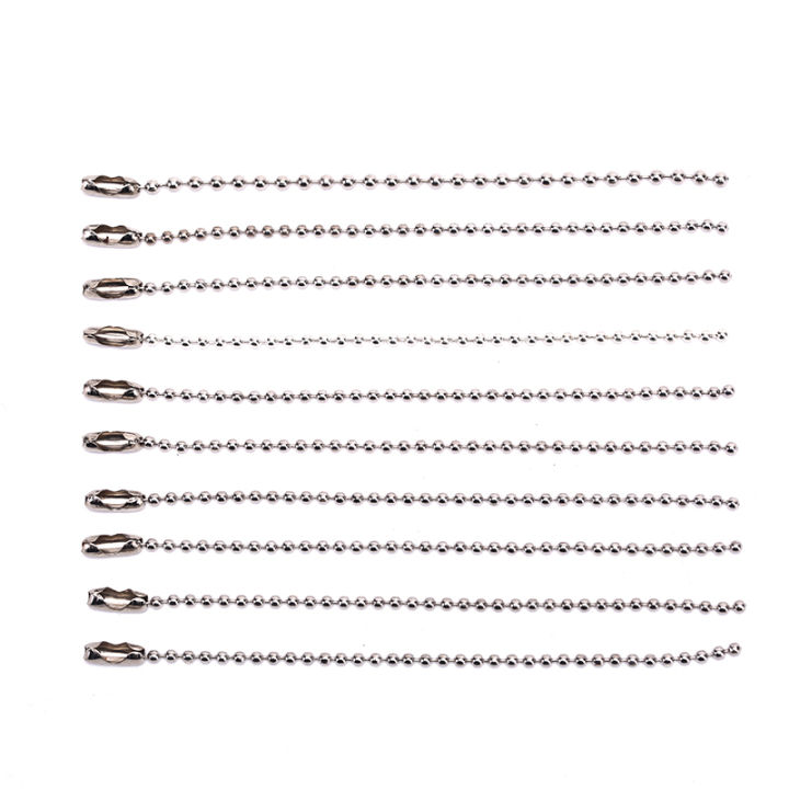 10Pcs%203.5"%20Long%200.09"%20Bead%20Dia%20Connector%20Clasp%20Ball%20Chain%20Keychain%20DIY%20ZHANGNA%20-%20Image%203