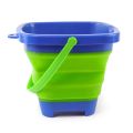 3PCS Foldable Bucket Foldable Pail Bucket Sand Buckets Silicone Collapsible Bucket for Kids Beach Play Camping 2L. 