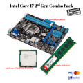 Intel Core I7 2nd Gen Combo Pack | Asus H61 2nd Gen Motherboard | I7 2nd Gen Processor / DDR3 8GB Ram. 