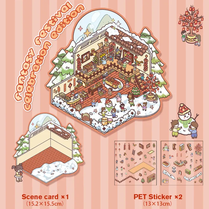 3d%20Scenic%20Stickers%20Scenic%20High-Quality%20Extra-Large%203d%20Stickers%20Miniature%20Creative%20Cartoon%20Stickers%20for%20Welcome%20Gifts%20Home%20-%20Image%209