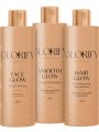 Glorify Lifestyle Hair Glow Nourishing Shampoo +Smooth Glow Conditioner +Face Glow Face Wash | Pack Of 3-225 gram | with Aloe Vera, Citric Acid, Olive Oil, Salicylic Acid (0.5%) | All 3 in 1 Pack |(FROM INDIA)SAB. 
