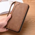 【QuasarQuarters】Wallet Large Capacity Long Clutch Outdoor Bag Men's Clutch Handbag Zipper Style. 