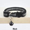 Cat Collar with Bell Reflective. 