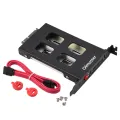 8X Pci Mobile Rack Enclosure Hard Disk Drive Case Box for 2.5 Inch Sata HDD Adapter. 