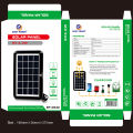 Fast charger Portable 6V 3.2W Polycrystalline Solar Panel for cell phone Charging with 5 in 1 cable Solar Panel board. 