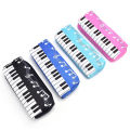 Music Notes Piano Keyboard Pencil Case Pen Bags Large Capacity Stationery Office. 