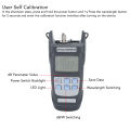 Optical Power Meter Fiber Attenuation Tester -70-10dbm LED Light Function for Comm Maintenance. 