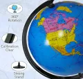 World Globe for Kids Learning, Educational 360' Rotating World Map Globes Decorative Earth Children Globe for Classroom. 