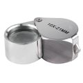 Magifier Lens 10x Triplet Loop With Velvet Storing Box - 12 Months Warranty. ( Gem and Jewelery Loupe Eye / Hand Magnifier Magnifying / Zooming Glass With Carry Case ). 