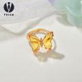 Prism erfly Ring Sparkling erfly Rhinestone Ring Adjustable Jewelry for Wedding Party Gifts tail Ring. 