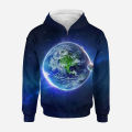 Earth Blue Planet Zip Up Hoodie Men Clothing 3D Universe Starry Sky Galaxy Printed Hoodies Women Harajuku Fashion Pullover Hoody. 