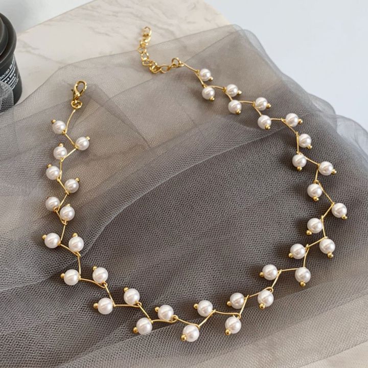Elegant%20Pearl%20Choker%20Necklace%20Collar%20Necklaces%20Women%20Wedding%20Party%20Clavicle%20Chain%20Necklace%20Jewelry%20-%20Image%202