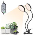 USB Plant Grow Light 312 LEDs Sunlight Full Spectrum Adjustable Desktop Clamp Growing Lamp for Indoor Plants 5 Dimmable Levels 4/8/12H Timer. 