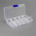 10 Grids Detachable Jewelry Beads Storage Box Transparent Plastic Case. 