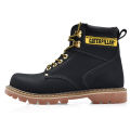 【BestGO】Caterpillar Men Steel Toe Plain Soft-Toe Work Shoes Couple Cowhide Classic Martin Boots for Men Women Size 35-46. 