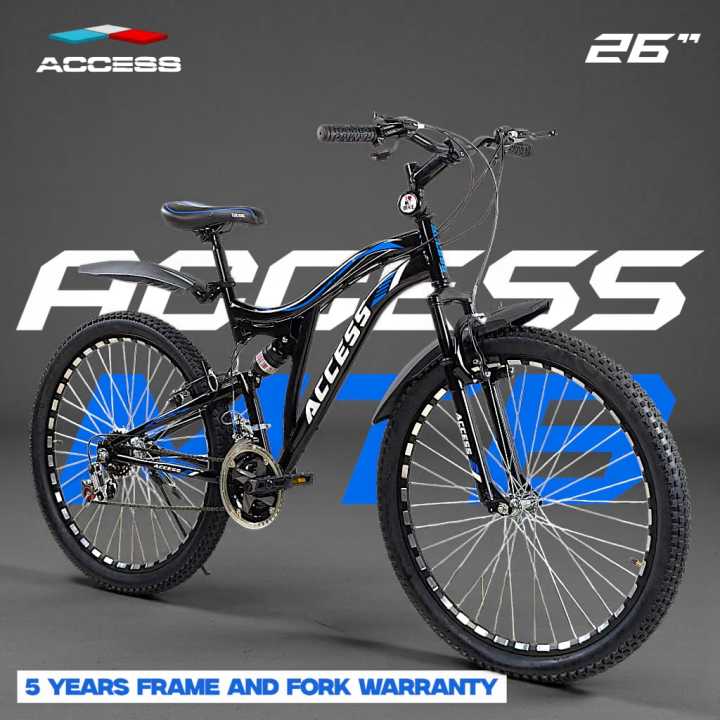 MTB Bicycle ACCESS 24' and 26" Size New Design Hydraulic Dual Shocks 21 Speed Gear, Anti Rusting Rim Mountain Bicycle