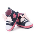 Kidlove Baby Girls Lace-up Toddler Shoes Elastic Band High-top Non-slip Soft Sole Baby Shoes. 