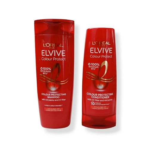 Loreal Paris Color Protection Shampoo 400ml & Conditioner 300ml Hair Care for Colorured Hair