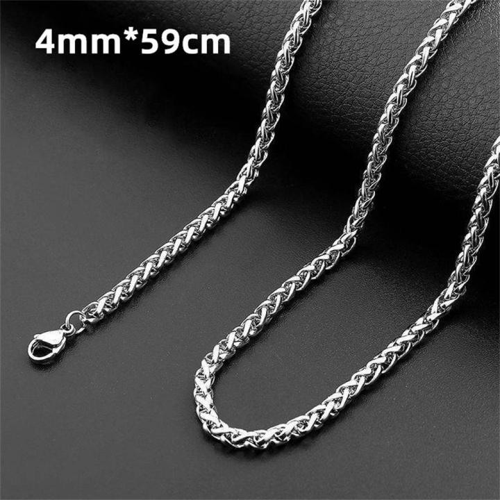 Keel Men's necklace Fashionable Cocoon flat Box chains Stainless steel chain Jewelry for Casual wear  jewelry Party accessory Gift for men Statement piece